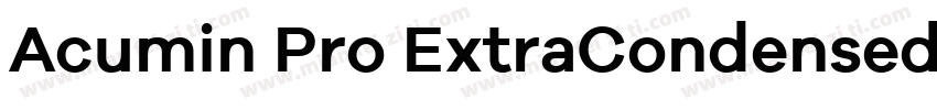 Acumin Pro ExtraCondensed Smbd字体转换